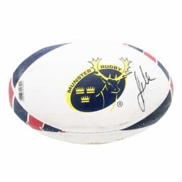 Signed Munster Rugby Ball 2 Signatures - Pro 14 Squad