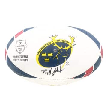 Signed Munster Rugby Ball 4 Signatures - Pro 14 Squad Autograph