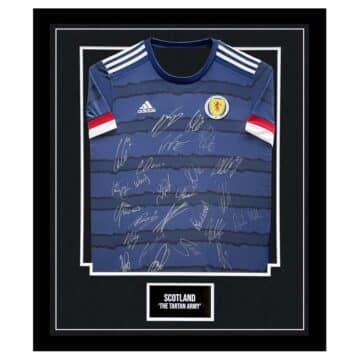 Signed Scotland 'The Tartan Army' Framed Shirt - Euro 2020 Squad Autograph