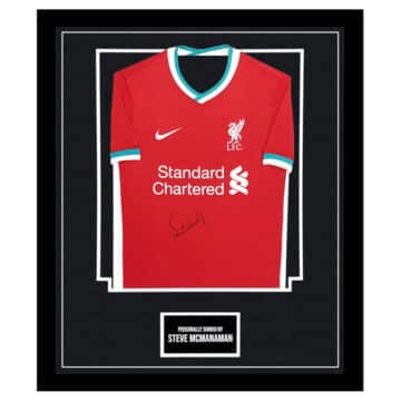 Signed Steve McManaman Framed Shirt – Liverpool Football Club Icon