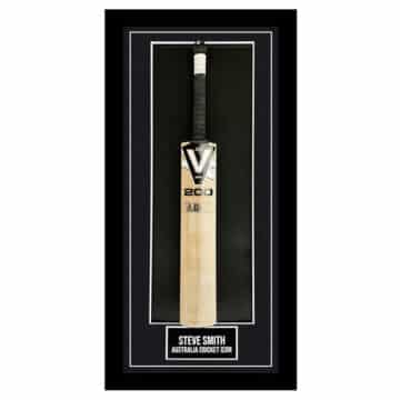 Signed Steve Smith Framed Bat - Australia Cricket Icon