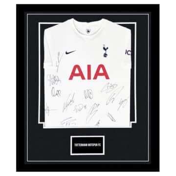 Signed Tottenham Hotspur FC Framed Shirt - Premier League Squad 2021-22