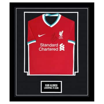 Signed Xabi Alonso Framed Shirt – Liverpool FC Icon