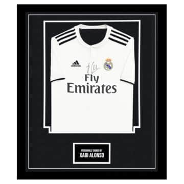 Signed Xabi Alonso Framed Shirt – Real Madrid Icon