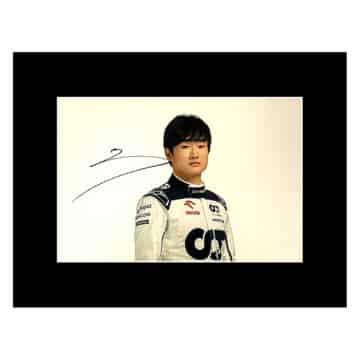 Yuki Tsunoda Signed Photo Display - 16x12 Formula 1 Icon Autograph