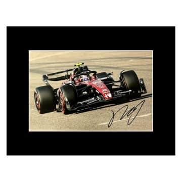 Zhou Guanyu Signed Photo Display - 16x12 Formula One Icon