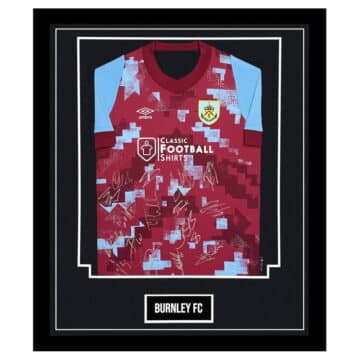 Burnley FC Signed Framed Shirt - Championship Squad Autograph