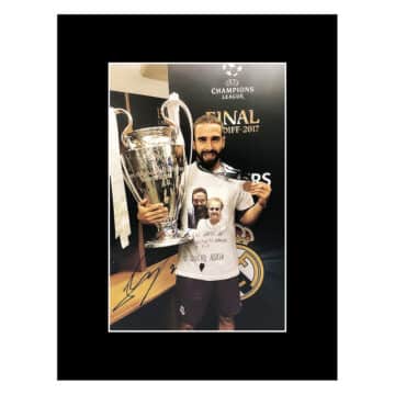 Dani Carvajal Signed Photo Display - 16x12 Champions League Winner 2017