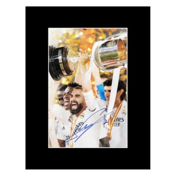 Dani Carvajal Signed Photo Display - 16x12 Copa del Rey Champion 2023