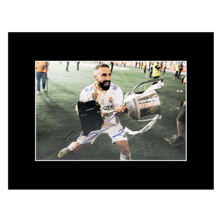 Dani Carvajal Signed Photo Display - 16x12 Copa del Rey Winner 2023