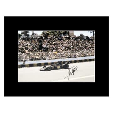 Emerson Fittipaldi Signed Photo Display - 16x12 F1 Icon Autograph