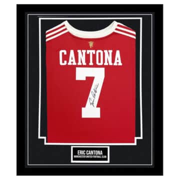 Eric Cantona Signed Framed Shirt - Manchester United Football Club