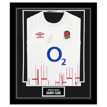 Framed Danny Care Signed Shirt - England Rugby Autograph