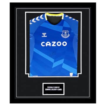 Framed Dominic Calvert-Lewin Signed Shirt - Everton Autograph