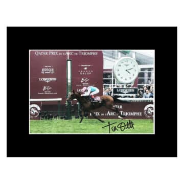 Frankie Dettori Signed Photo Display 16x12 - Horse Racing Autograph