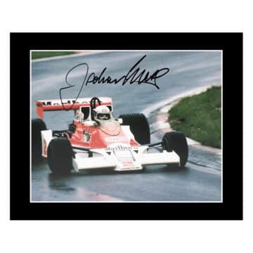 Jochen Mass Signed Photo Display - 12x10 F1 Icon Autograph