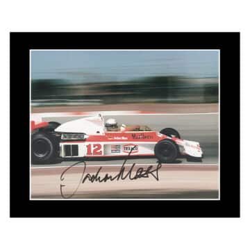 Jochen Mass Signed Photo Display - 12x10 Formula One Icon Autograph