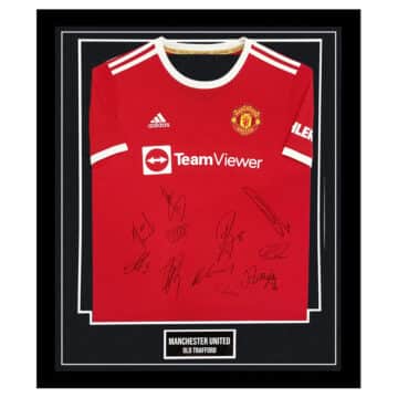 Manchester United Signed Framed Shirt - Premier League Squad Autograph