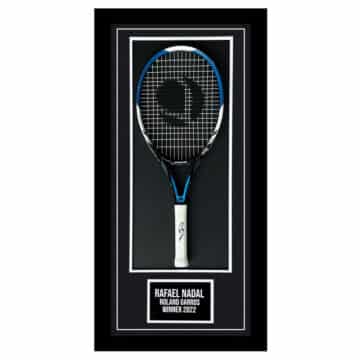 Rafael Nadal Signed Framed Tennis Racket - Roland Garros Winner 2022