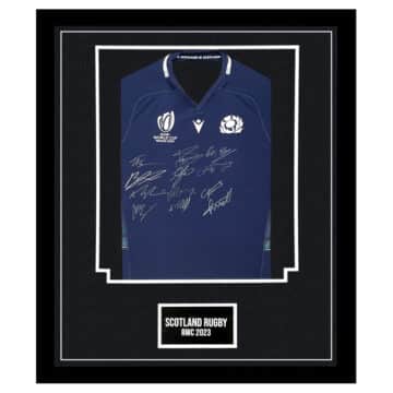 Scotland Rugby Signed Framed Shirt - RWC 2023 Autograph