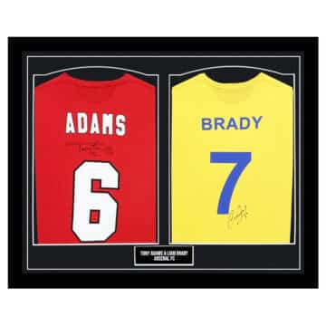 Signed Adams & Brady Framed Duo Shirts - Arsenal FC Icons