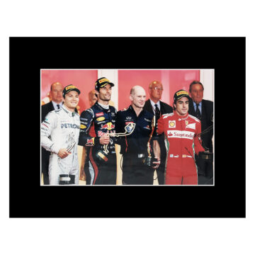 Signed Adrian Newey Photo Display - 16x12 Monaco Grand Prix Autograph