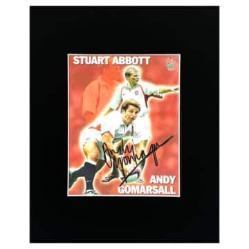 Signed Andy Gomarsall Photo Display - 10x8 England Rugby Icon Autograph