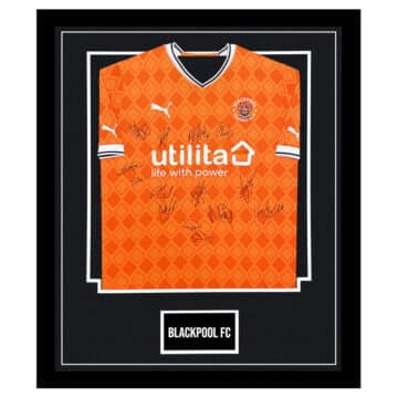 Signed Blackpool FC Framed Shirt - Championship Squad 2023