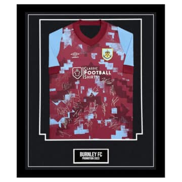 Signed Burnley FC Framed Shirt - Championship Promotion 2023