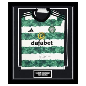 Signed Callum McGregor Framed Shirt - Celtic FC Captain