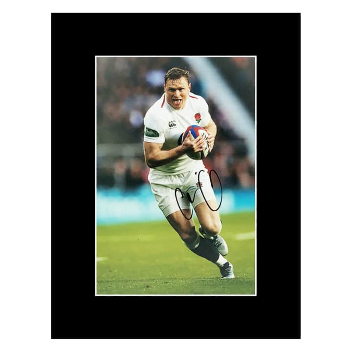 Signed Chris Ashton Photo Display 16x12 - England Rugby Autograph