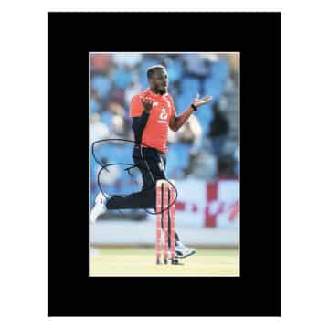 Signed Chris Jordan Photo Display 16×12 – England Cricket Icon