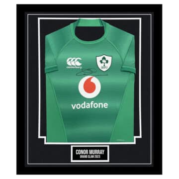 Signed Conor Murray Framed Ireland Shirt - Grand Slam 2023