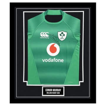 Signed Conor Murray Framed Shirt - Ireland Rugby Icon