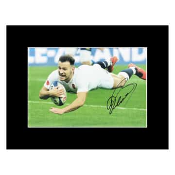 Signed Danny Care Photo Display 16x12 - England Rugby Autograph