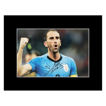 Signed Diego Godin Photo Display - 16x12 Uruguay Autograph