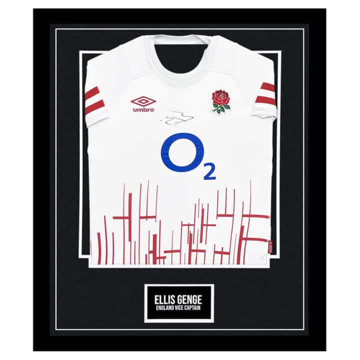 Signed Ellis Genge Framed Shirt - England Vice Captain