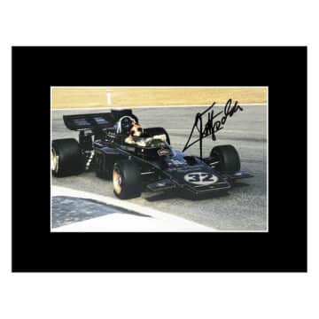 Signed Emerson Fittipaldi Photo Display - 16x12 F1 Autograph