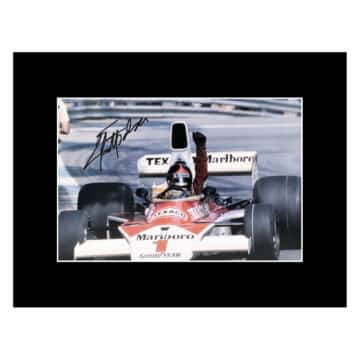 Signed Emerson Fittipaldi Photo Display - 16x12 Formula One Icon