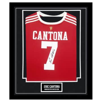 Signed Eric Cantona Framed Shirt - Manchester United Icon