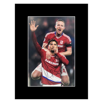 Signed Forshaw & Ramirez Photo Display - 16x12 Middlesbrough Icons