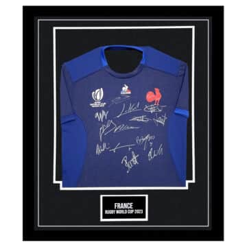 Signed France Framed Shirt - Rugby World Cup 2023