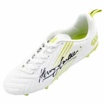 Signed Henry Arundell Boot - London Irish Rugby Icon Autograph