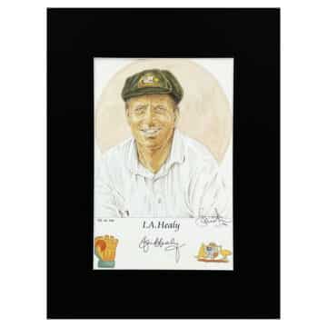 Signed Ian Healy Photo Display - 16x12 Australia Cricket Icon