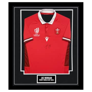 Signed Jac Morgan Framed Shirt - Rugby World Cup 2023