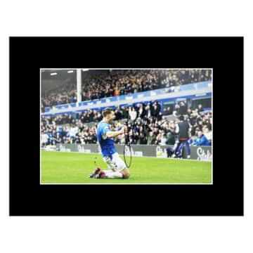 Signed James Tarkowski Photo Display - 16x12 Everton Icon Autograph