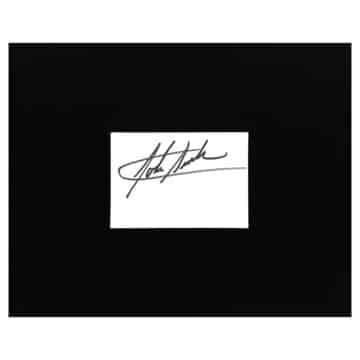 Signed John Surtees Card Display - 10x8 Formula One Icon Autograph