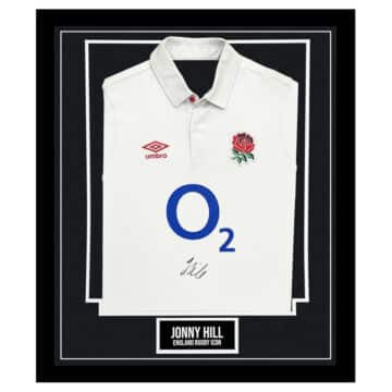 Signed Jonny Hill Framed Shirt - England Rugby Icon