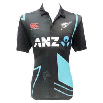 Signed Kane Williamson Shirt - New Zealand Cricket Icon