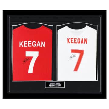 Signed Kevin Keegan Framed Shirts - England & Liverpool Icon